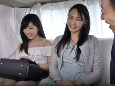 ナンパ種付け3Pで親子揃ってイキまくりの母と娘